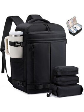 LOVEVOOK 40L Travel Backpack for Women Men, Airline Approved Carry On Luggage